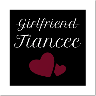 Womens Girlfriend Fiancee Gift - Fiance Engagement Party Posters and Art